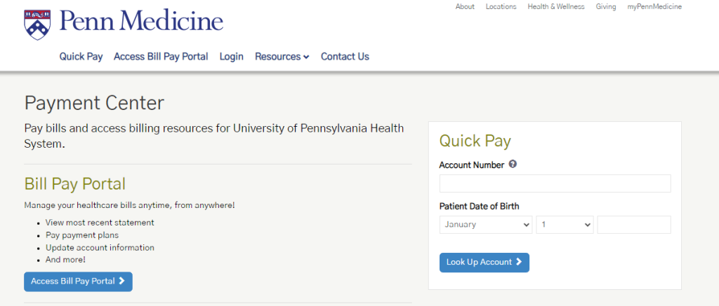 Key Features of PennMedBill Pay Online