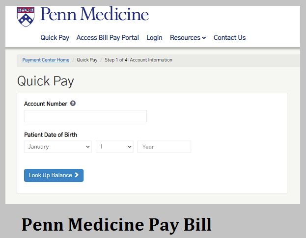 Penn Medicine Pay Bill