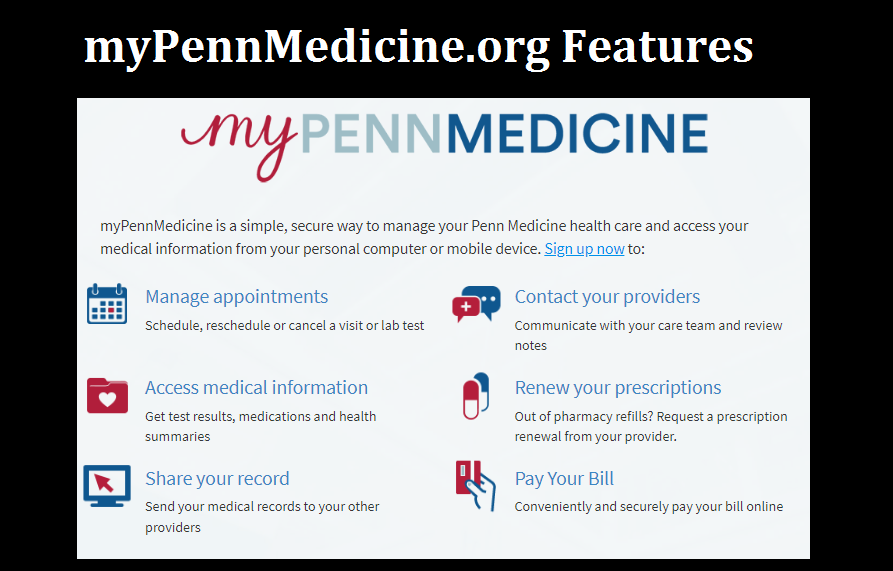 myPennMedicine.org Features