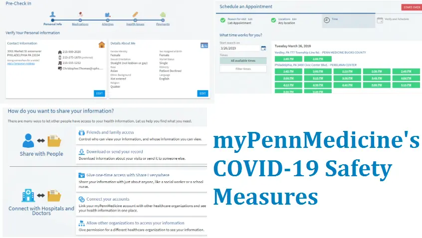 myPennMedicine's COVID-19 Safety Measures